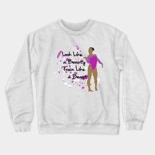 Purple Gymnastics Quote Crewneck Sweatshirt